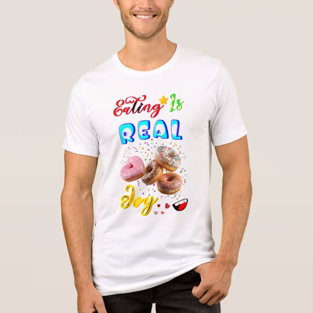 Eating Clothes Is Real Joy Tri-Blend Shirt (Front)