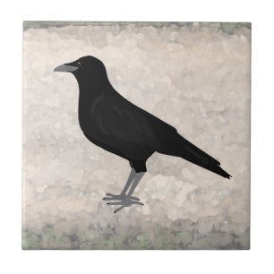Eating Crow Ceramic Tile