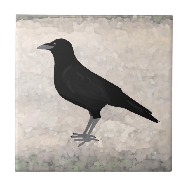 Eating Crow Ceramic Tile (Front)