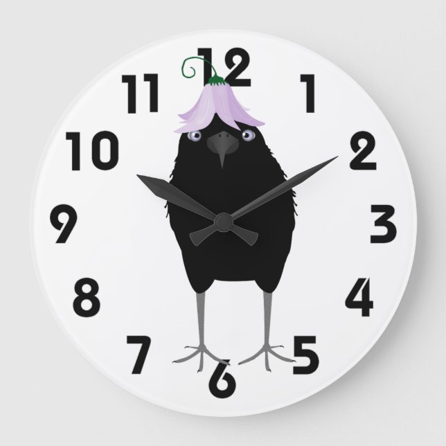 Eating Crow Clock (Front)