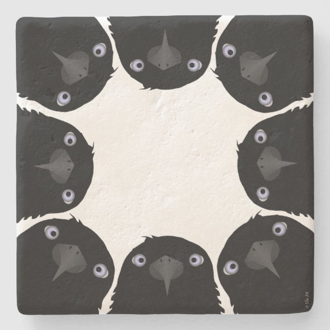 Eating Crow Stone Coaster (Front)