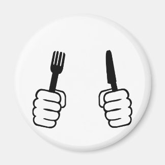 Eating - cutlery magnet