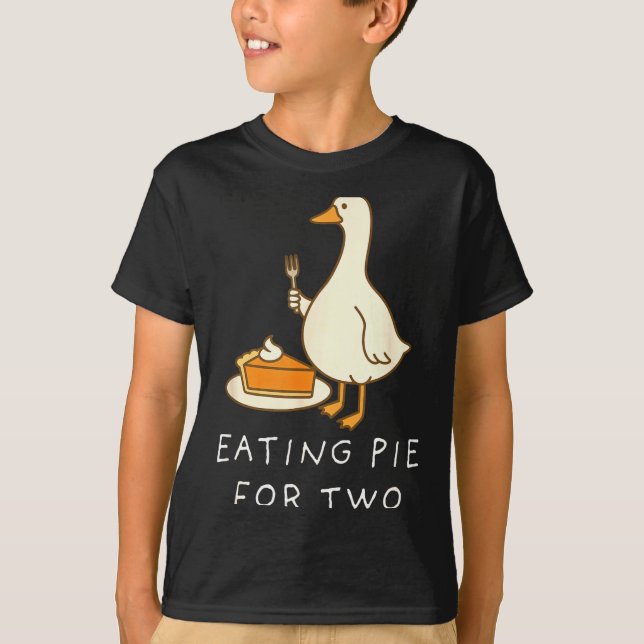 Eating E For Two Silly Goose Baby Announcement Mat T-Shirt (Front)