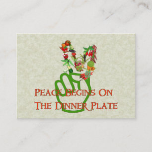 Eating For Peace Business Card
