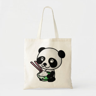 Eating Panda Tote Bag