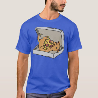 Eating Pizza Ginger Dog T-Shirt