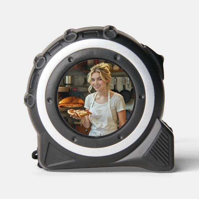 Eating Pizza Photo Personalize Customize 1 (Front)