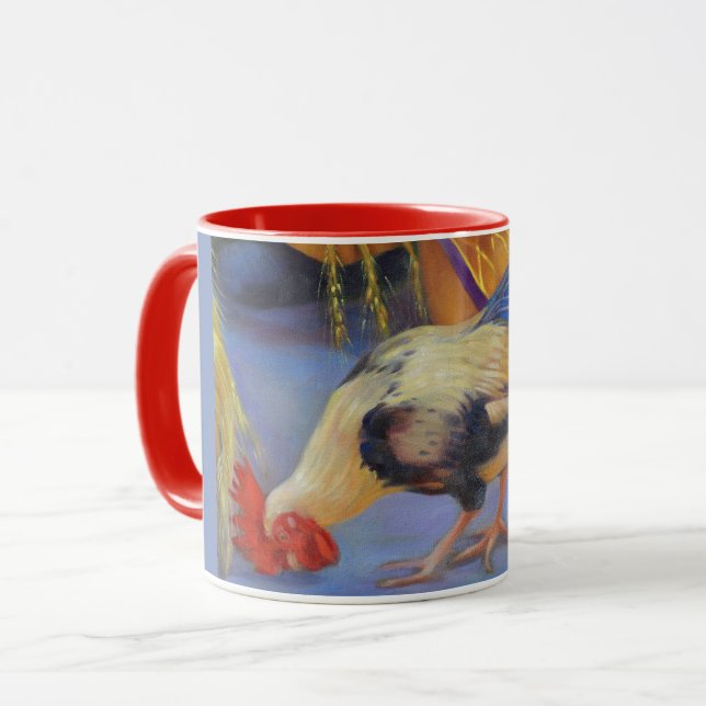 Eating Rooster Cup (Front Left)