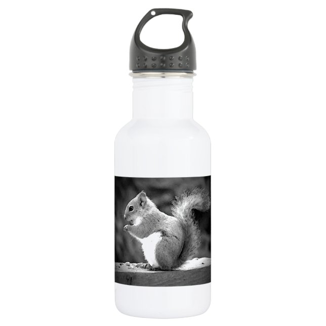 Eating Squirrel 532 Ml Water Bottle (Front)