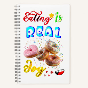 Eating Stationery Is Real Joy Notebook