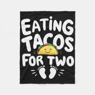 Eating Tacos For Two Cinco De Mayo Mothers Day Mom Fleece Blanket
