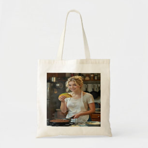 Eating Tacos Photo Personalize Customize Tote Bag