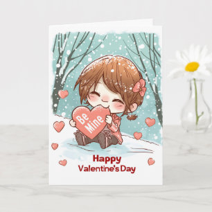Eating the Be Mine Heart Card