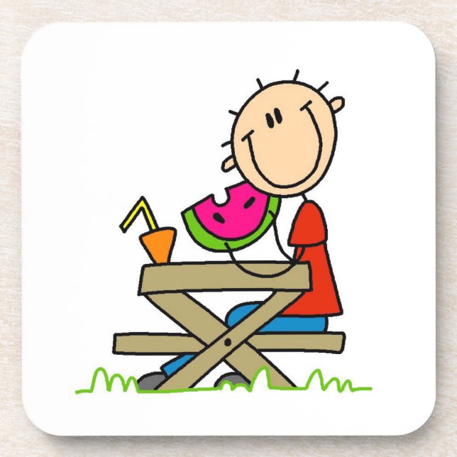 Eating Watermelon Coaster (Front)