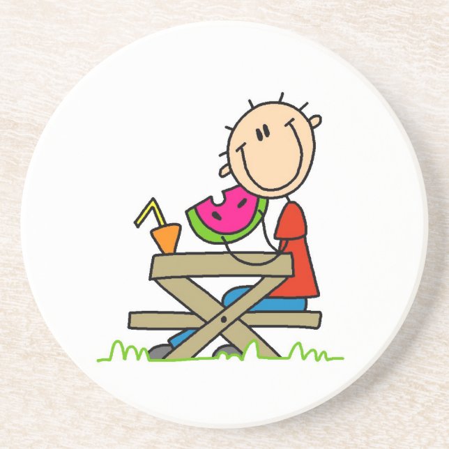 Eating Watermelon Coaster (Front)