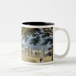 Eaton Hall, Entrance Front, from Ackermann's 'Repo Two-Tone Coffee Mug