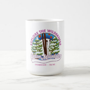 Eaton Mountain Skowhegan, Maine logo Coffee Mug