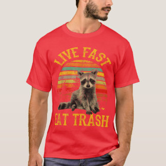 eatrash Funny Raccoon Camping Vintage friends T-Shirt