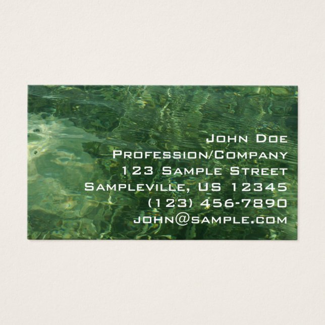 Eau au-dessus de l'herbe marine II (bleu et vert)  (Devant)