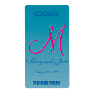 Eau bleue 3d Monogramme