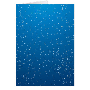 Eau Bleue Profonde et Petites Bulles