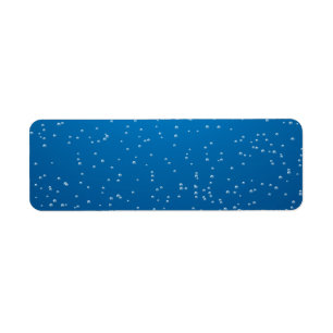 Eau Bleue Profonde Et Petites Bulles