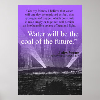 Eau...charbon du futur - Poster (violet)