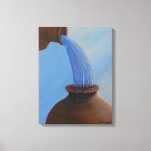 Eau dans la toile à vin