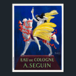 Eau de Cologne A. Seguin Art Deco Vintage Poster<br><div class="desc">Vintage art deco advertising poster from France. Eau de Cologne A. Seguin by Leonetto Cappiello. Published in 1922. Please note that our posters are high quality reproductions based on professional, very high resolution scans off the originals. Our manual retouching process does not involve the use of filters that remove any...</div>