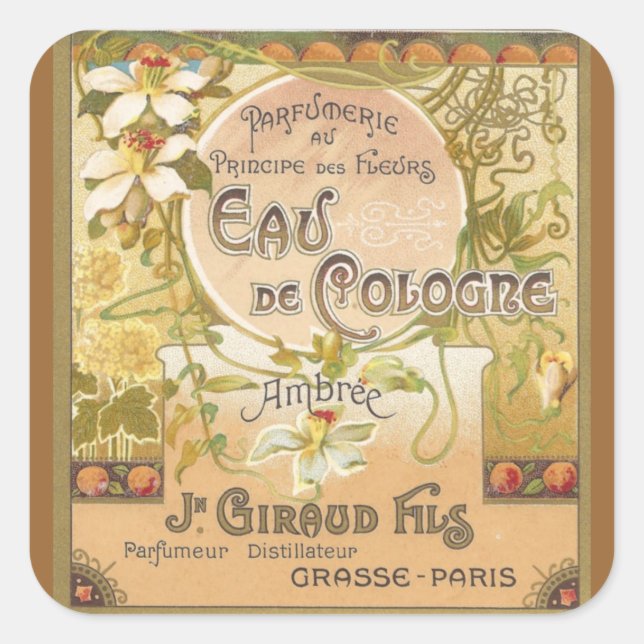 Eau de Cologne Ambree Stickers (Front)