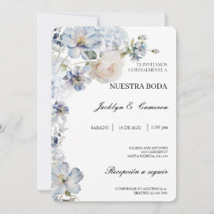 Eau de fleur sauvage couleur Faire-part de mariage