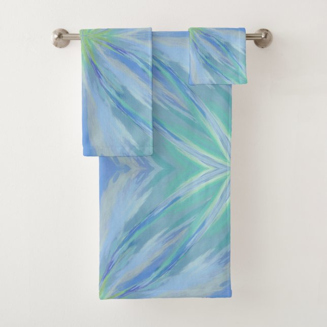 Eau de la mer Floral Motif Abstrait (En situation)