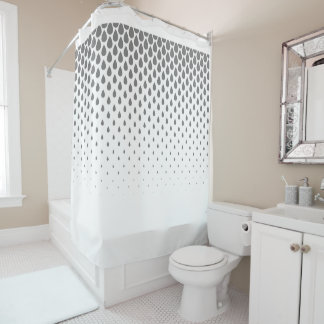 Eau gouttelettes Douche rideau