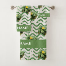 Eau Lilies aquarelle rayée coulisse