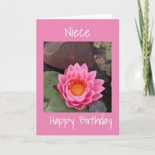 EAU LILLÉE POUR NOTRE CARTE D'ANNIVERSAIRE NIECE