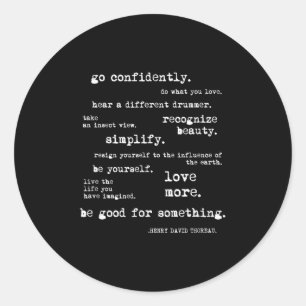Eau Quote Motivational Insrational - Go Confidentl Classic Round Sticker