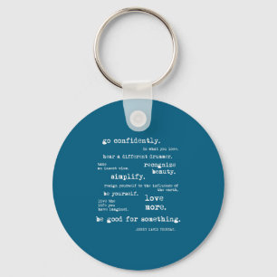 Eau Quote Motivational Insrational - Go Confidentl Keychain