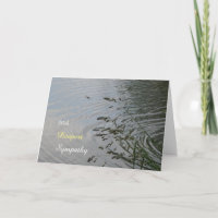 Eau sereine avec la libellule Carte de voeux Sympa
