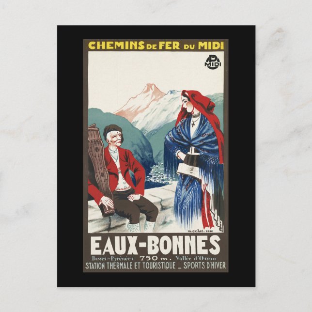 Eaux-Bonnes Postcard (Front)