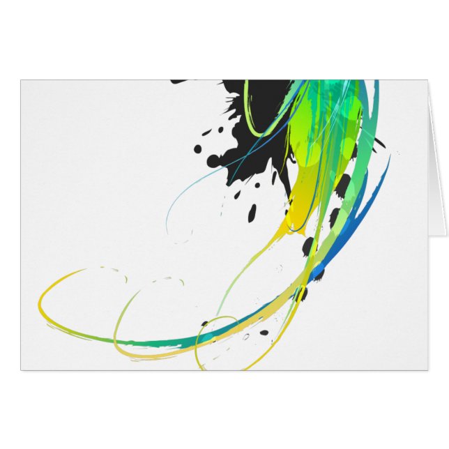 Eaux cool Abstraites Plaques de peinture (Devant horizontal)