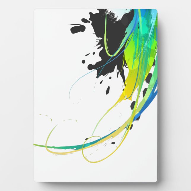 Eaux cool Abstraites Plaques de peinture (Devant)