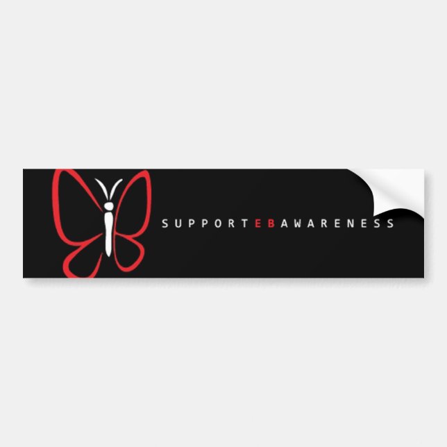 EB awareness black bumper sticker (Front)
