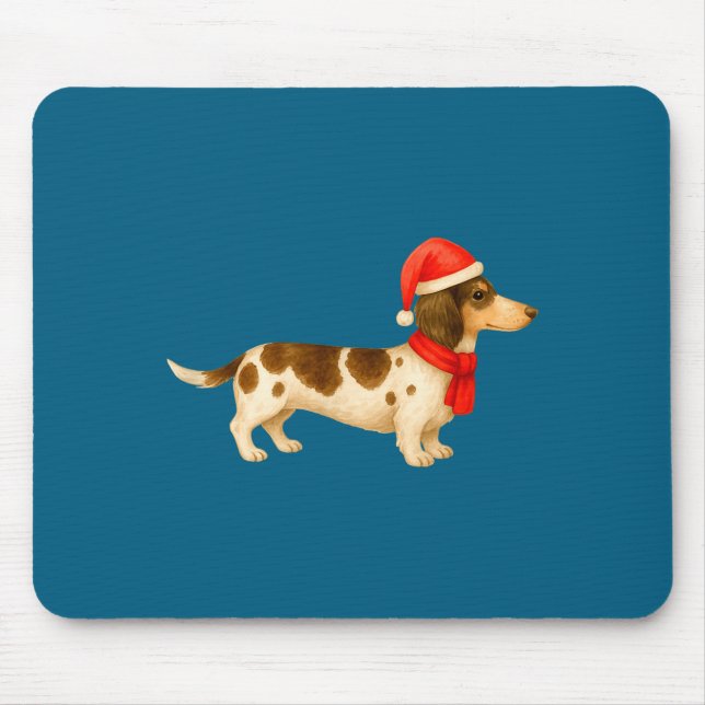 Ebald Christmas Dachshund E Funny Doxie Dog Mom  Mouse Pad (Front)