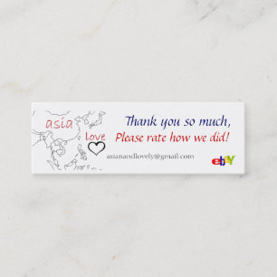 ebay & etsy mini business card