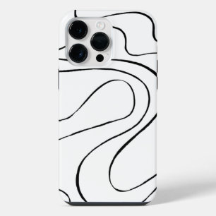 Ebb and Flow 2 - Black and White iPhone 14 Pro Max Case