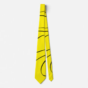 Ebb and Flow 2 in Black and Yellow Tie