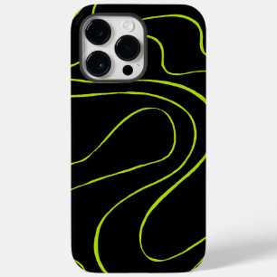 Ebb and Flow 2 in Lime Green and Black Case-Mate iPhone 14 Pro Max Case