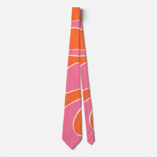 Ebb and Flow 2 in Pink, Orange and Cream Tie