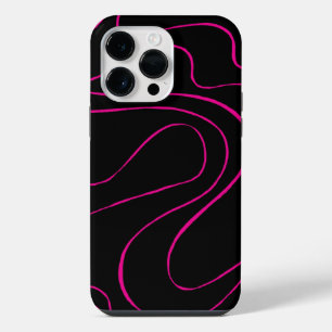 Ebb and Flow 2 - Magenta and Black iPhone 14 Pro Max Case