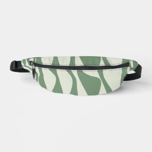 Ebb and Flow 4 in Green  Fanny Pack